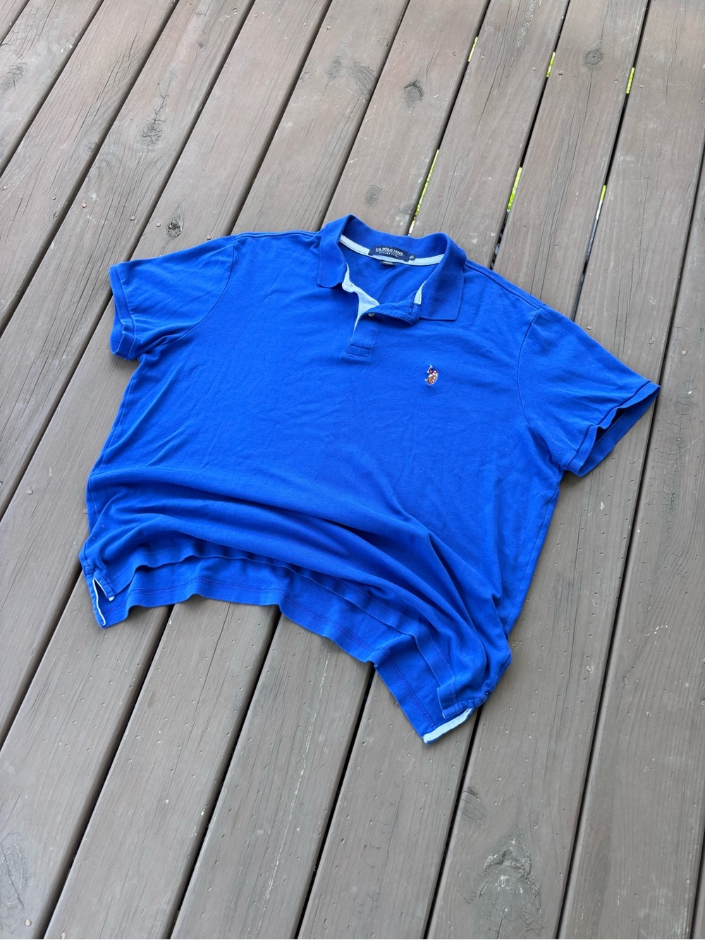 US Polo Assn Mens 2XL Royal Blue Polo Shirt